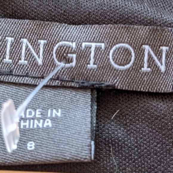 Black metallic lace Covington dress - Picture 4 of 8